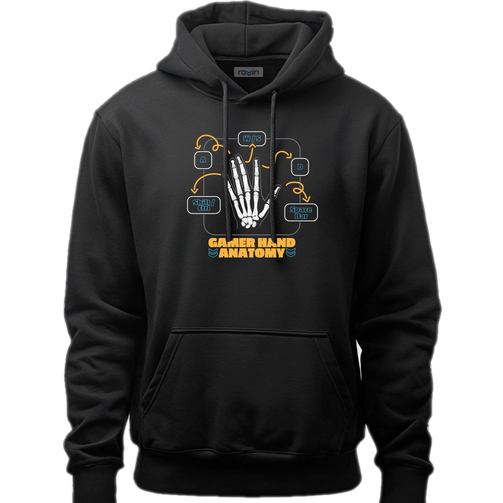 Hoodie Gamer Hand Anatomy