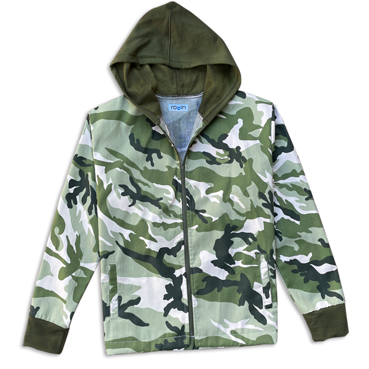 Hoodie Gab Green Camo