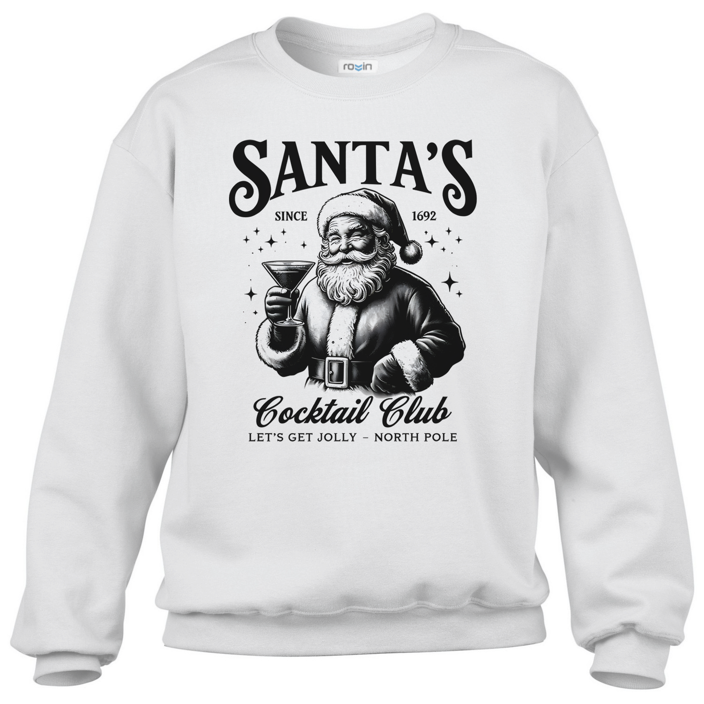 Sweatshirt Santa Cocktail Club