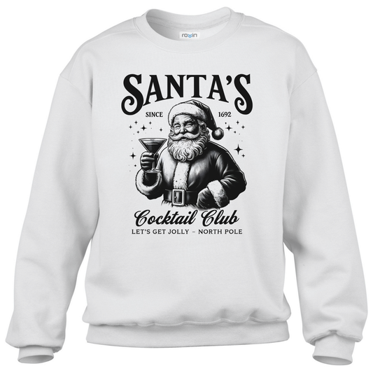 Sweatshirt Santa Cocktail Club